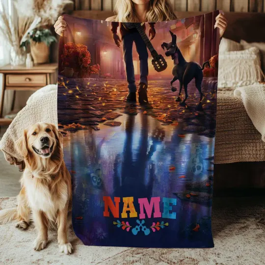 Discover Disney Coco  Fleece Bed Custom Blanket Gift For Fan, Kids