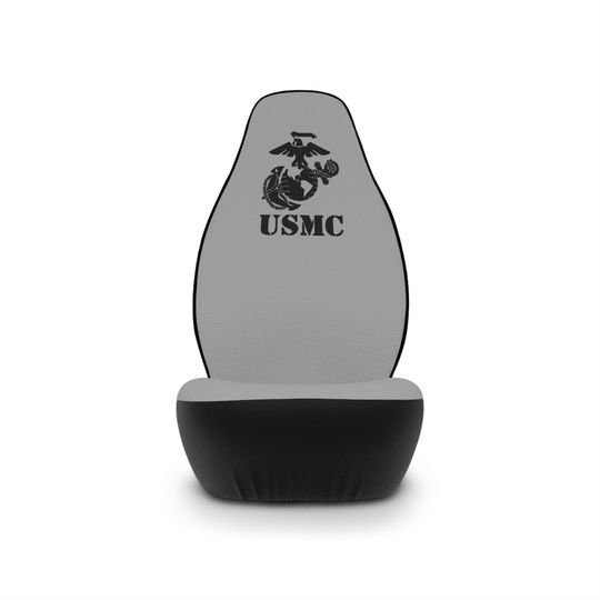 USMC Car Seat Covers - gray - Military Style Gear, Auto Accessories for Veterans, Gift for Army Enthusiasts, Marines