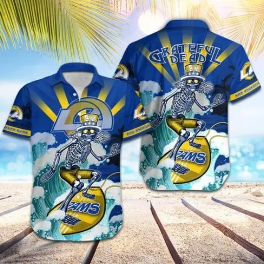 Discover Personalized Los Angeles Football Ramss Team Hawaiian Shirt Unisex Adult