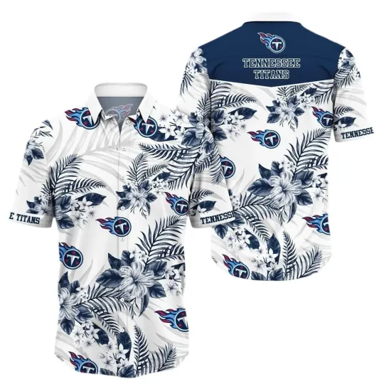Discover Tennessee Football Team Titanss Hawaiian Button Down Shirt Unisex Adults S-5XL
