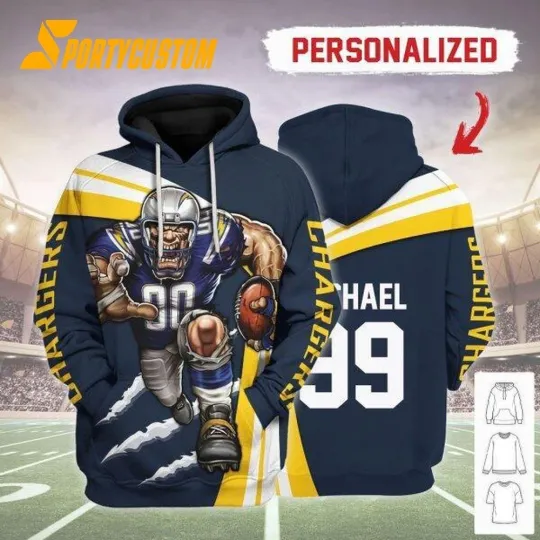 Discover Personalized Los Angeles Football Team Chargerss Hoodie