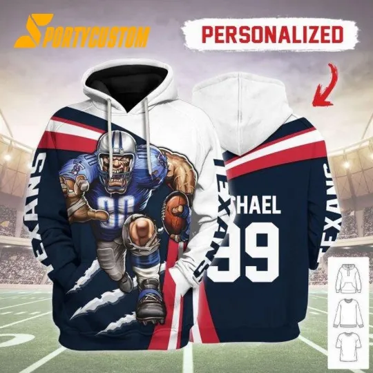 Discover Personalized Houston Football Team Texanss Hoodie