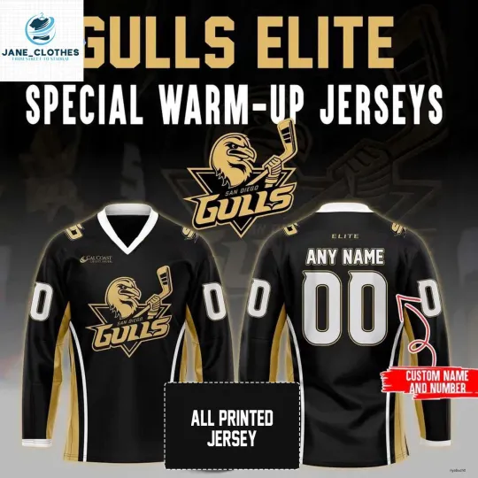 Discover Personalzied San Diego Gulls Warm-Up 2025 Limited Edition Hockey Shirt Unisex