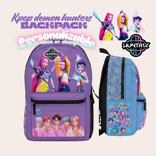 Discover Purple You Kpop Demon Hunters Backpack | Saja Boys & Huntrix Fans