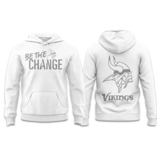 Vikings 2025 Be The Change Hoodie