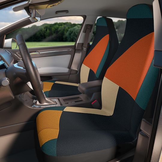 Discover Car Seat Covers - Colorful Seat Protector | Stylish Auto Accessories | Unique Gift for Car Lovers | Perfect for Road Trips