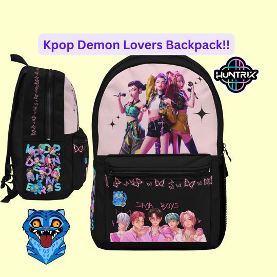 Discover Huntrix Kpop Butterfly  Hunters Back to School Backpack Rumi Kpop