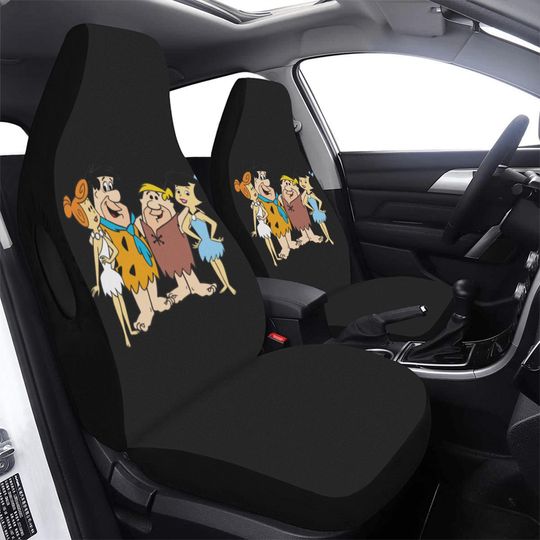 Discover Fred Flinstone Car Seat Cover Set Of Two Cute Cartoon Front Seat Protector for Cars & SUVs | Funny Bucket Seat Cover  Fathers Day Gift