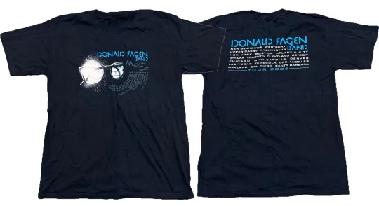 Discover Donald Fagen Band T-Shirt Morph The Cat 2006 Tour Concert Music Tee Reprint