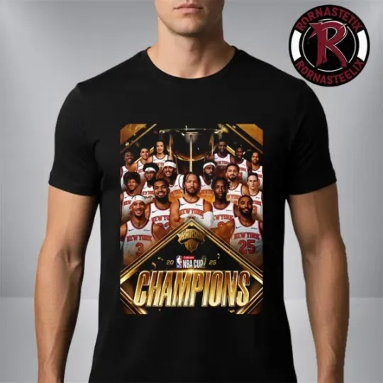 Discover Knicks NBA Cup Champions 2025 Unisex T-Shirt