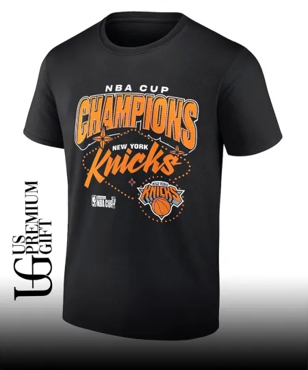 Discover Knicks 2025 NBA Cup Champions T-Shirt