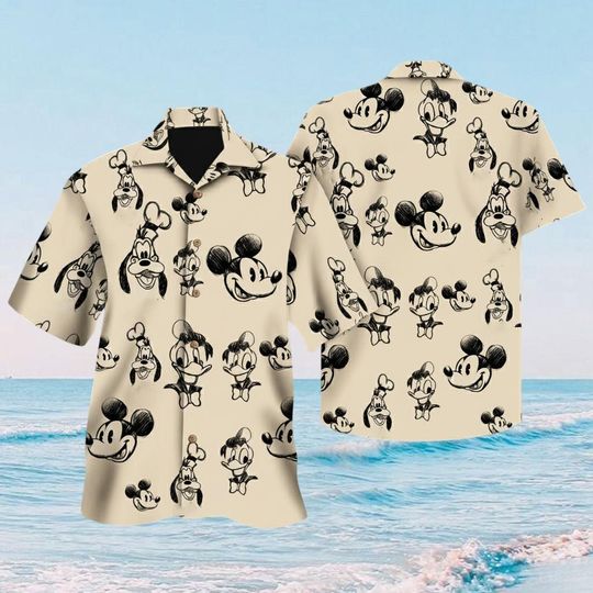 Discover Disney Mickey And Friends Hawaiian Shirt, Mickey Mouse Donald Duck Goofy Hawaii Shirt