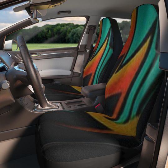 Discover Custom Car Seat Covers Set | Waterproof Automotive Seat Covers for Kids | Luxury Front & Back Seat Protectors | Funny Designs