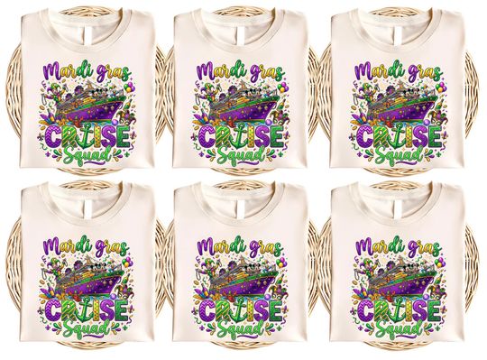 Discover Mardi Gras Cruise Squad Shirt, Mardi Gras Family 2026 Shirt, Cruising Party Shirt, Mardi Gras Carnival Cruise Shirt AXLE14