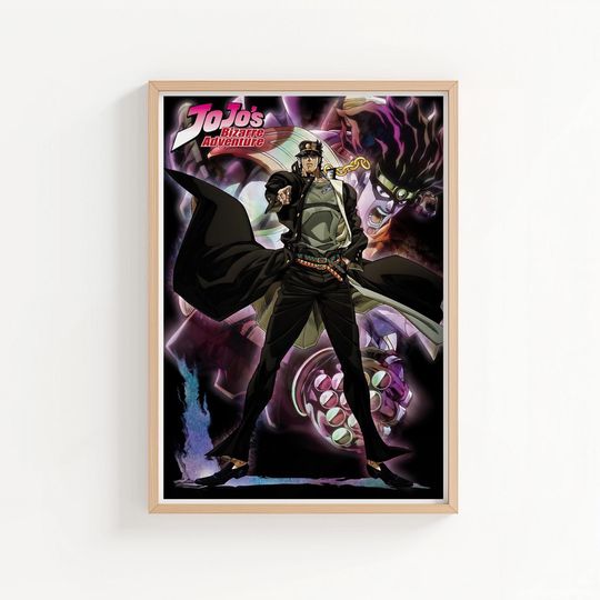 JoJo's Bizarre Adventure Stardust Crusaders Anime Poster – Premium Matte Vertical Wall Art