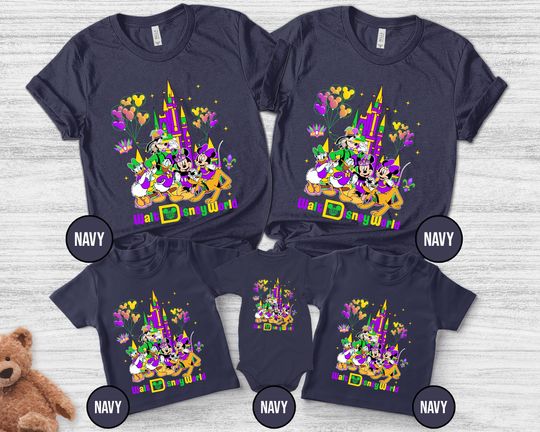 Discover Disney Mardi Gras 2026 shirt/Personalized Disney Gras Family shirts/Carnival parade Party shirt/Fat Tuesday shirts/Disney shirt OFZA15