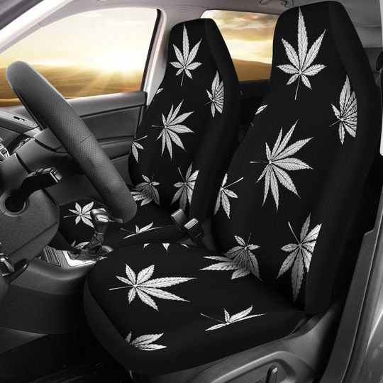 Discover Marijuana Car Seat Covers (Set Of 2) / 2 Front Car Seat Covers / Car Seat Covers / Car Seat Protector / Car Accessory