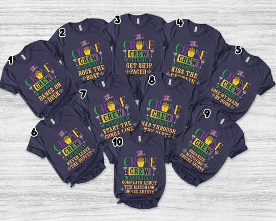 Most Likely To Mardi Gras Cruise Family Shirts Matching Shirt Mardi Gras Carnival Party Tee
