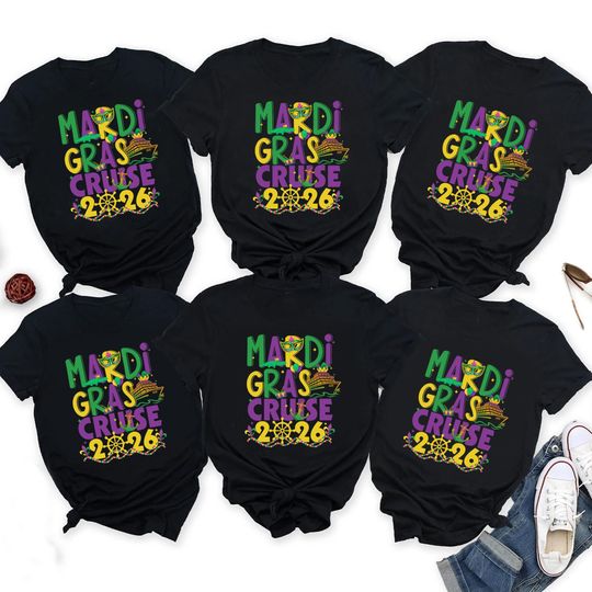 Discover Mardi Gras Cruise 2026 Sweatshirt, Mardi Gras Carnival Tee, Louisiana Festival Shirts, Family Trip T-shirt, Festive New Orleans Shirt