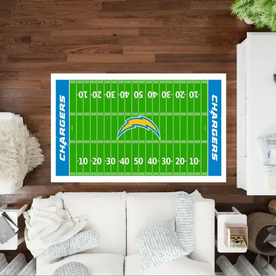 Discover American Football Rug,  Kids Room Rug, Personalized Rug
