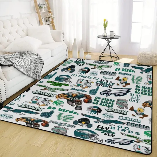 Discover Fly High Football Spirit Rug – The Ultimate Game Day Decor for True Fans