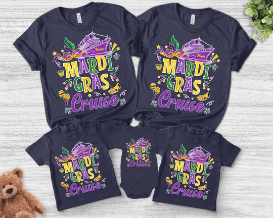 Cruise Squad 2026 Mardi Gras Cruise Shirt/Fleur De Lis Cruise Mardi Gras Shirt/New Orleans Tee/Cruise Squad Shirt/Fat Tuesday Shirt