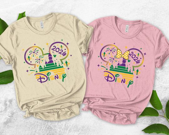 Disney 2026 Mardi Gras Shirt,Custom Disney Mardi Gras Tshirt,Disney Family Matching Mardi Gras 2026 Shirt,Disney Mardi Gras Party Tee
