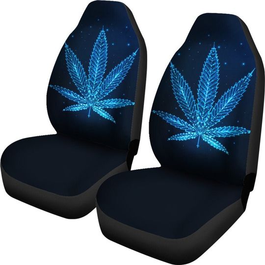 Discover Weed Car Seat Covers (Set Of 2) / 2 Front Car Seat Covers / Marijuana Car Seat Covers / Car Seat Protector / Car Accessory