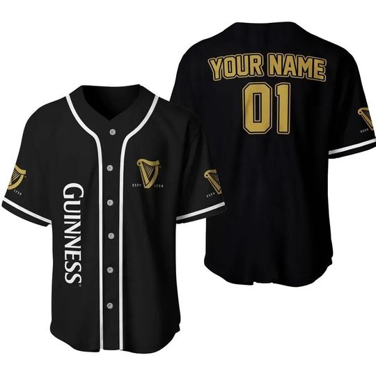 Discover Personalized Guinness Beer Baseball Jersey, Guinness Jersey Shirt, Guinness Baseball Shirt, Family Baseball Shirt, Best Gift Ever