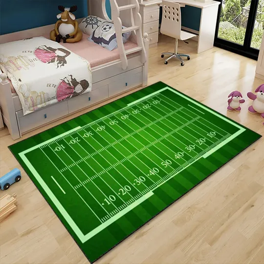 Discover American Football Field Rug