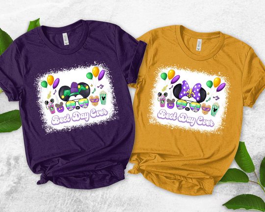 Mardi Gras Couple Shirts/Mickey and Minnie Shirt/Disney Mardi Gras 2026/Disney Mickey Mouse Mardi Gras Shirt/Minnie Mouse Shirts