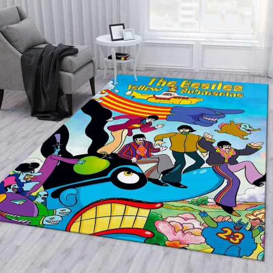 Discover The Beatles Cartoon Area Rug for Home & Living