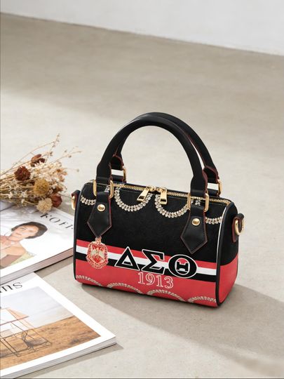 Discover Delta Sigma Theta Shoulder Bag - Sorority Handbag - Unique Sorority Gift