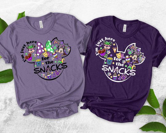 Discover I'm Just Here for The Snacks Disney Mardi Gras shirt/Epcot Disney Gras shirt/Carnival Parade Party shirt/Fat Tuesday Disney Shirt OGZK04