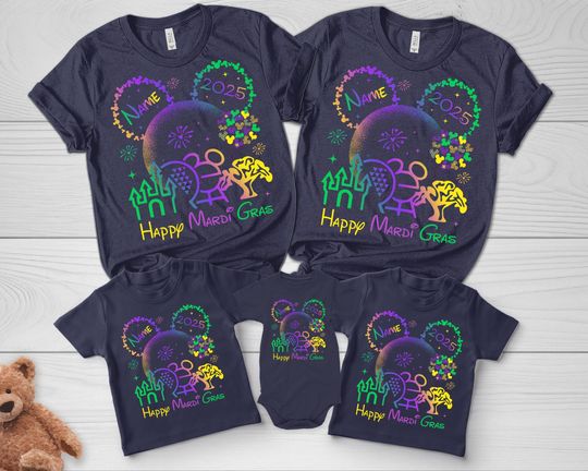 Discover Walt Disney World Mardi Gras 2026 shirt/Mickey and Friends Mardi Gras shirts/Disney Matching Trip 2026 Tee/Disney Mardi Gras Vacation OGZK02