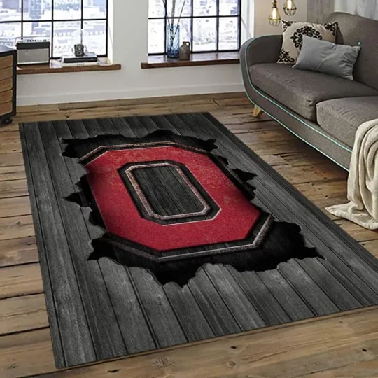 Discover Ohio State Area Rug Football Living Room Carpet Home Rug Regtangle Carpet Floor