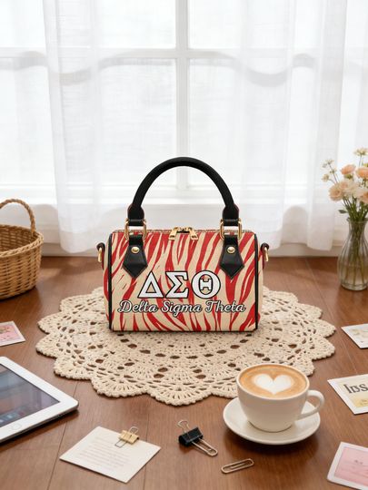 Discover Delta Sigma Crossbody Bag - Greek Inspired Handbag | Delta Letter Design Bag | Gift for Her