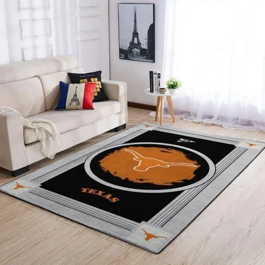 Discover Texas Longhorns Area Rugs Ncaa Living Room Carpet Team Logo