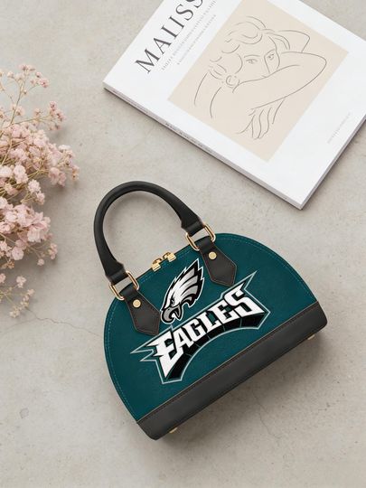 Discover Eagle Football Handbag  | Personalized Top Crossbody Bag | Custom Name Gift for Women