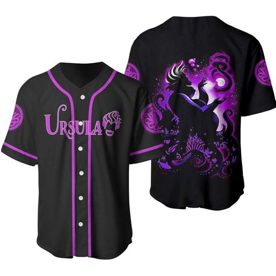Discover Personalize Baseball Jersey Villian Purple Black Baseball Jersey, Jersey Shirt, Baseball Shirt, Family Baseball Shirt, Best Gift Ever