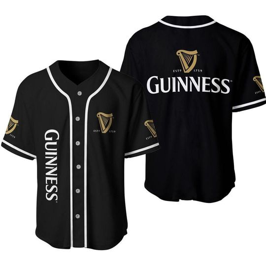 Guinness Beer Baseball Jersey, Guinness Jersey Shirt, Guinness Baseball Shirt, Family Baseball Shirt, Best Gift Ever