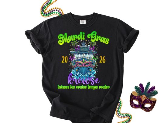 Discover Mardi Gras Cruise Shirt, Custom Matching Group Mardi Gras Cruising Together TShirts, Fat Tuesday Family Matched Tees, Squad Crew Group Trip