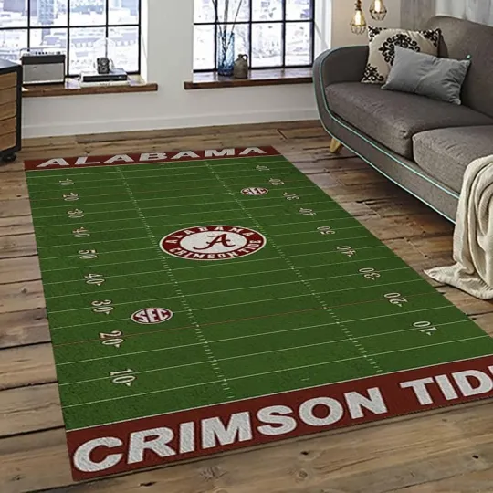 Discover Albm Crimson Tide NCAA Area Rug for Living Room