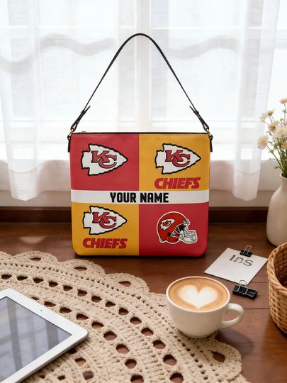 Discover Personalized  chiefs Crossbody Bag, Custom Name Shoulder Bag, Game Day Purse, Football Fan Gift for Women
