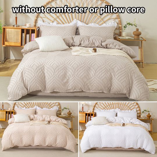 Discover 3pcs Cutting flower Bedding Set with Zip Closure - Polyester, All-Season Comforter Set (Comforter & Pillow Shams Not Included)