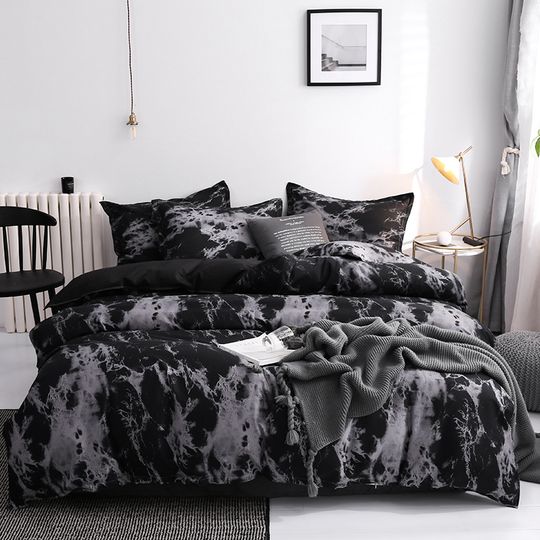 Discover 3pcs Duvet Cover Set with Pillow Case Double Comforter Bedding Set Quilt Cover Queen/King Couple or Single Bed