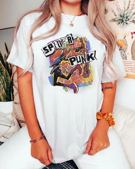 Discover Disney Spider-Man T-Shirt Black, Lover Spider Punk 2025