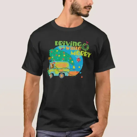 Discover Scooby-Doo Driving While Merry T-Shirt, Gift for Women