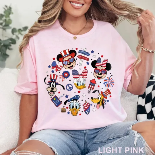 Discover Dissney Funny Friends 4Th Of July T-Shirt