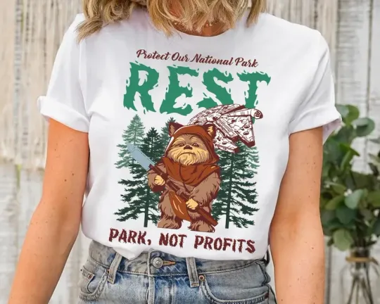 Discover Disney Star Wars Ewoks Protect Our National Park T-Shirt, Gift for Women